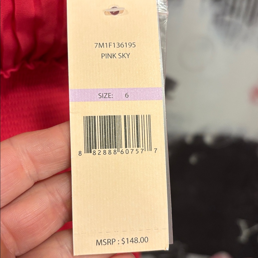 NWT Nanette Leopore Accordian Pleated Smocked Waist Dress - Picture 5 of 9